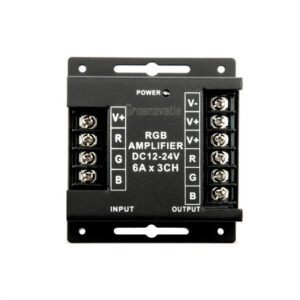 LED Strip RGB Versterker Max. 216W, 3 x 6A