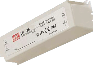 MeanWell LED Transformator 24V, Max. 35 Watt, Waterdicht IP67