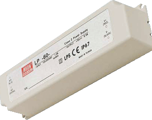 MeanWell LED Transformator 12V, Max. 60 Watt, Waterdicht IP67