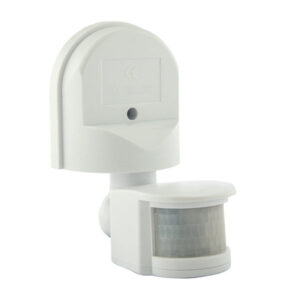 LED PIR Bewegingsmelder/Sensor Opbouw Kantelbaar, Waterdicht IP44, Wit