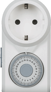 Legrand OmniRex Schakelklok voor Wandcontactdoos, Wit