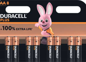 Duracell Plus Power AA Batterij, LR6, Niet Oplaadbaar, 8 Stuks