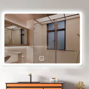 LED Badkamerspiegel 24W, 60x80 cm, Waterdicht IP54, Touch Screen, Dimbaar, Warm Wit