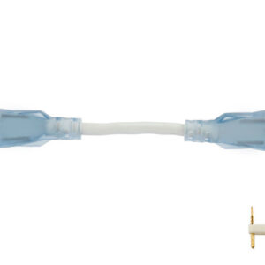 LED Neon Enkelkleurige Connector, 2-Aderig, Soldeervrij, Extra Small