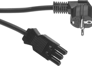 Wieland Netsnoer GST18I3 Stekker Zwart Female 5 Meter