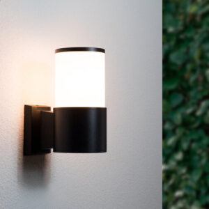 Buiten Wandlamp, Modern Design, E27 Fitting, Waterdicht IP54, Mat Zwart