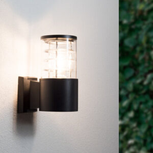 Buiten Wandlamp, Modern Design, E27 Fitting, Spatdicht IP54, Mat Zwart