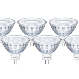 Philips CorePro GU5.3 LED Spot 4.4-35W 36D Warm Wit 6-Pack