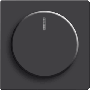 Busch-Jaeger Future Linear Schakelmateriaal, Dimmer Draaiknop, Mat Zwart