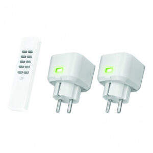 Klik-Aan-Klik-Uit Draadloze Stopcontact Dimmerset, Max 250W, Wit