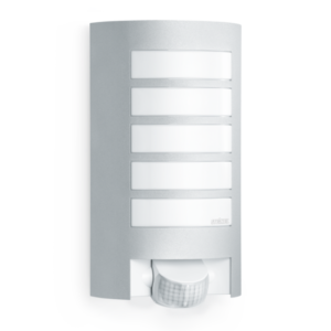 Steinel L 12 Buitenwandlamp Bewegingssensor, Waterdicht IP44, Zilver, E27 Fitting