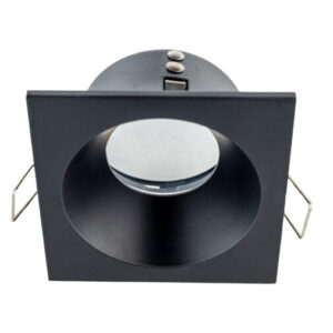 Inbouwspot Vierkant, Vast, Waterdicht IP65, Zwart