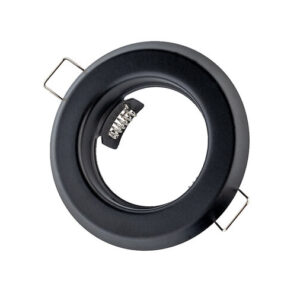 Inbouwspot, Rond, Vast, Mat Zwart