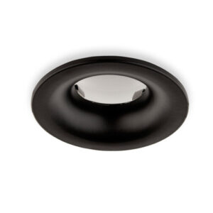 Inbouwspot, Rond, Waterdicht IP65, Ã85 mm, Mat Zwart