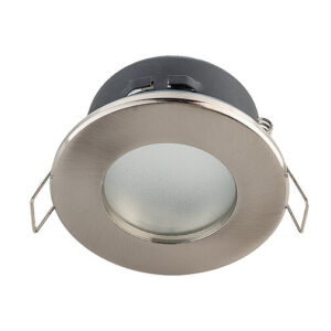 Inbouwspot, Rond, Waterdicht IP54, GU0 Fitting, Satijn