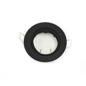 Inbouwspot Aluminium Mat Zwart, Rond, Kantelbaar