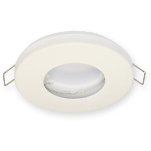 Inbouwspot, Rond, Waterdicht IP44, Mat Wit