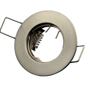 Inbouwspot, MR11 (35 mm), Rond, Geborsteld Aluminium, Satijn