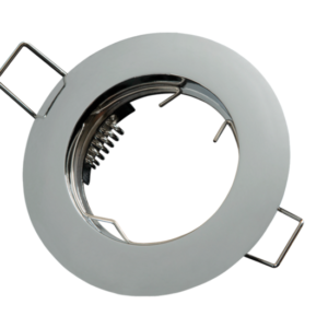 Inbouwspot, Rond, Aluminium, Chroom Look