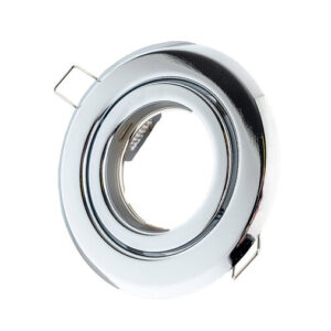 Inbouwspot, Rond, Kantelbaar, Chroom