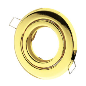 Inbouwspot, Rond, Kantelbaar, Goud