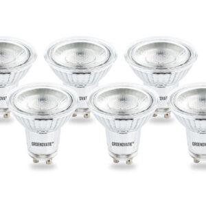 GU10 LED Spot COB Glas 1W Warm Wit 6-Pack