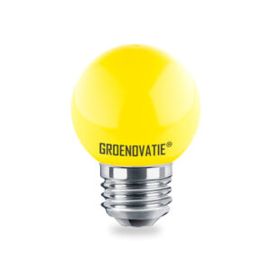 E27 LED Lamp G45 1.5W Geel