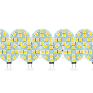 G4 LED Lamp 2,5W Warm Wit Plat Dimbaar 10-Pack