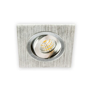 Inbouwspot LED 3W, Vierkant, Kantelbaar, Aluminium, Dimbaar
