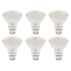 GU10 LEDSpot SMD 3W Warm Wit Dimbaar 6-Pack