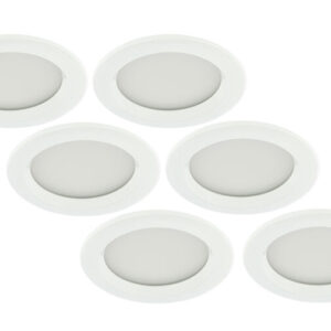 LED Inbouwspot 5W, Wit, Rond, Waterdicht IP65, 6-Pack