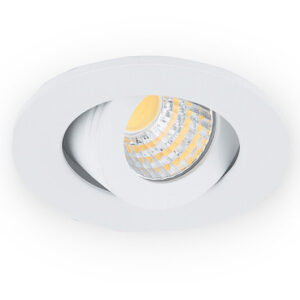 Inbouwspot LED 3W, Wit, Rond, Kantelbaar, Dimbaar