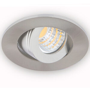 LED Inbouwspot 3W, Rond, Kantelbaar, Aluminium, Dimbaar