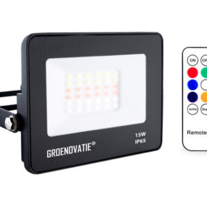 LED Breedstraler 15W Waterdicht IP65 RGB