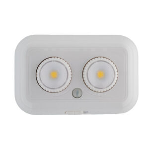 LED Kastlamp 1W op Batterijen, Sensor, Wit, Kantelbaar, Dimbaar