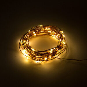 LED Feestverlichting Prikkabel, 5 Meter, Waterdicht IP65, Warm Wit, Op 3xAA Batterijen