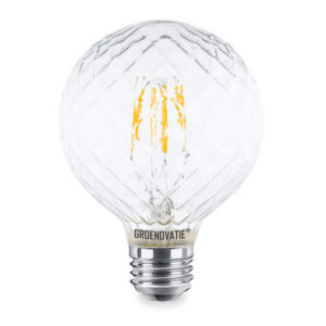 E27 LED Filament Pine Globelamp 4W Warm Wit Dimbaar