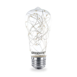 E27 LED ST64 Lamp Lichtslinger 3W Extra Warm Wit