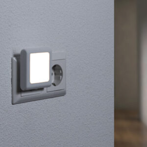 LED Nachtlampje Stekker Met Lichtsensor, Vierkant, Schemersensor, Dimbaar, Warm Wit, 2 Stuks