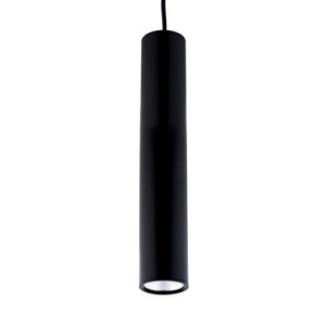 Design Tube Moderne Hanglamp 5W, Warm Wit, Ã 58 x 295 mm, Mat Zwart
