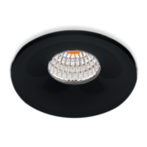 Inbouwspot LED 3W, Zwart, Rond, Ã48mm, Dimbaar, Warm Wit