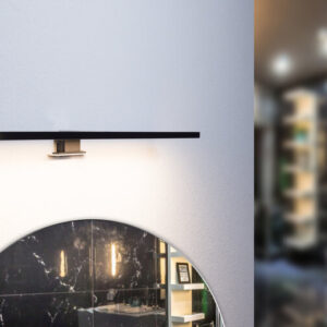 LED Spiegelverlichting 8W, Waterdicht IP54, 595 mm, Warm Wit, Zwart