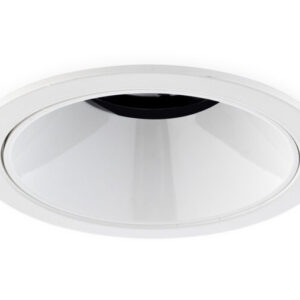 LED Inbouwspot 10W CREE, Rond, Ã84mm, Kantelbaar, Dimbaar, Wit/Wit, Warm Wit