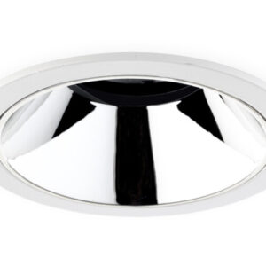 LED Inbouwspot 15W CREE, Rond, Ã108mm, Kantelbaar, Dimbaar, Wit/Zilver, Warm Wit