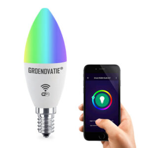 E14 Wifi Smart LED Lamp 5W, TUYA, RGBW