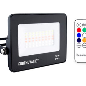 LED Breedstraler 50W Waterdicht IP65 RGB