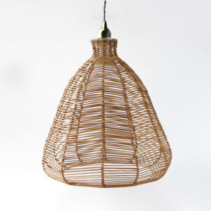Rotan / Rieten Hanglamp, Handgemaakt, Naturel, â40 cm