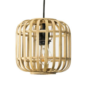 Bamboe Hanglamp, Handgemaakt, Naturel, â22 cm