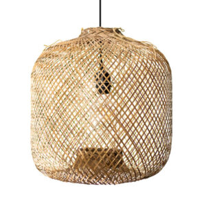 Bamboe Hanglamp, Handgemaakt, Naturel, â40 cm