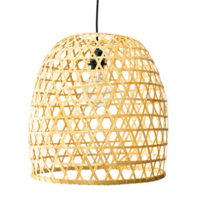 Bamboe Hanglamp, Handgemaakt, Naturel, â40 cm